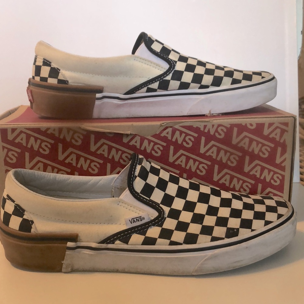 Vans Classic Slip On (Gum Block) Checkerboard